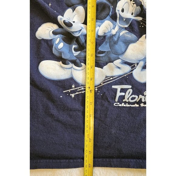 Disney Mickey Mouse Goofy Donald Duck Florida T-Shirt Unisex Small Blue - Picture 6 of 6